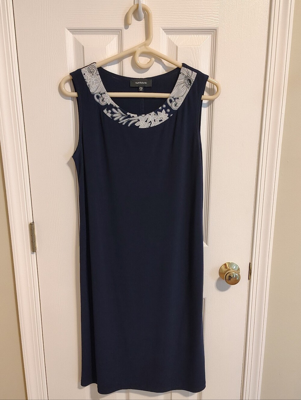 Navy Cocktail Dress. R&M Richards Sz 10